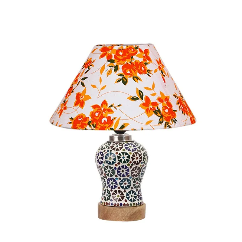 Astrona Fleur Cone Wooden Table Lamp - Multicolor media 5