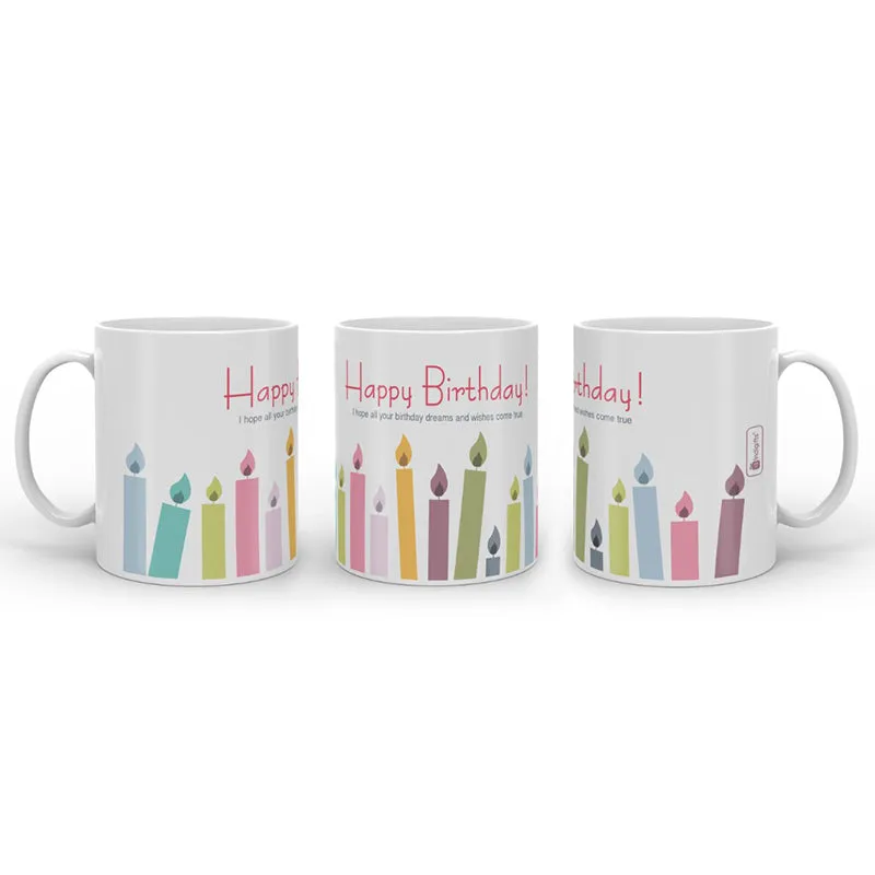 Happy Birthday Cherish Ceramic Coffee Mug (300 mL) media 4