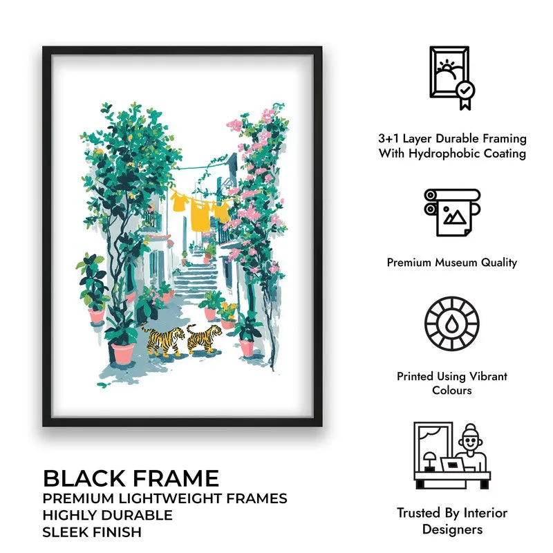 Outdoor Living Canvas Wall Painting - Black Frame media 9