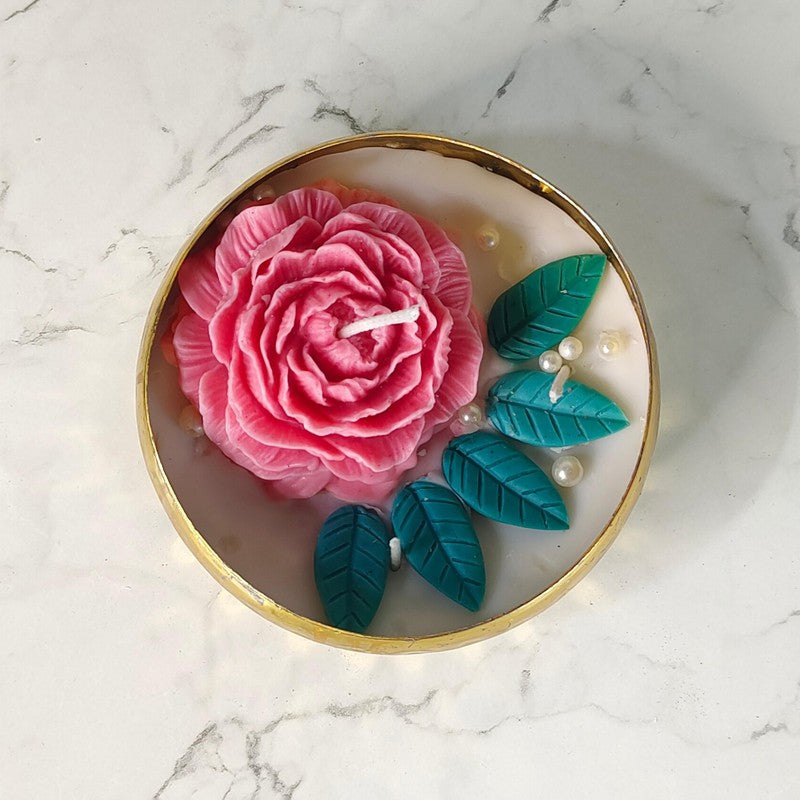Rosy Cubique Soy Wax Candle media 3
