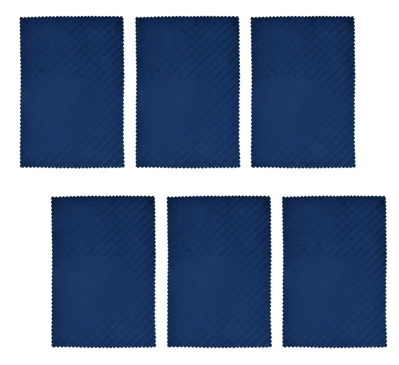 Osric Velvet Quilted Placemat (Blue) - Set Of Six media 4