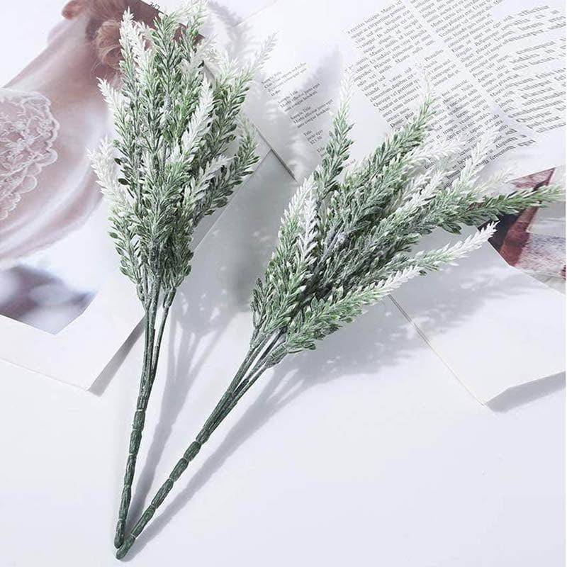 Faux Lavender Floral Stick - White media 4