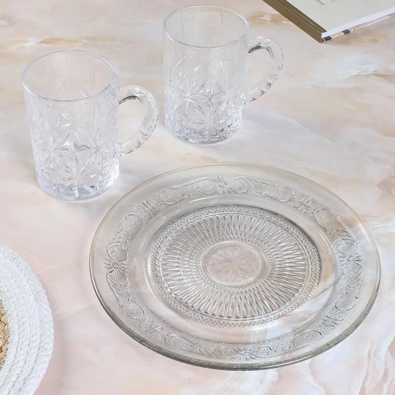Jayden (450 ML) Beer Glass & Snack Plate Combo - Three Piece Set media 4