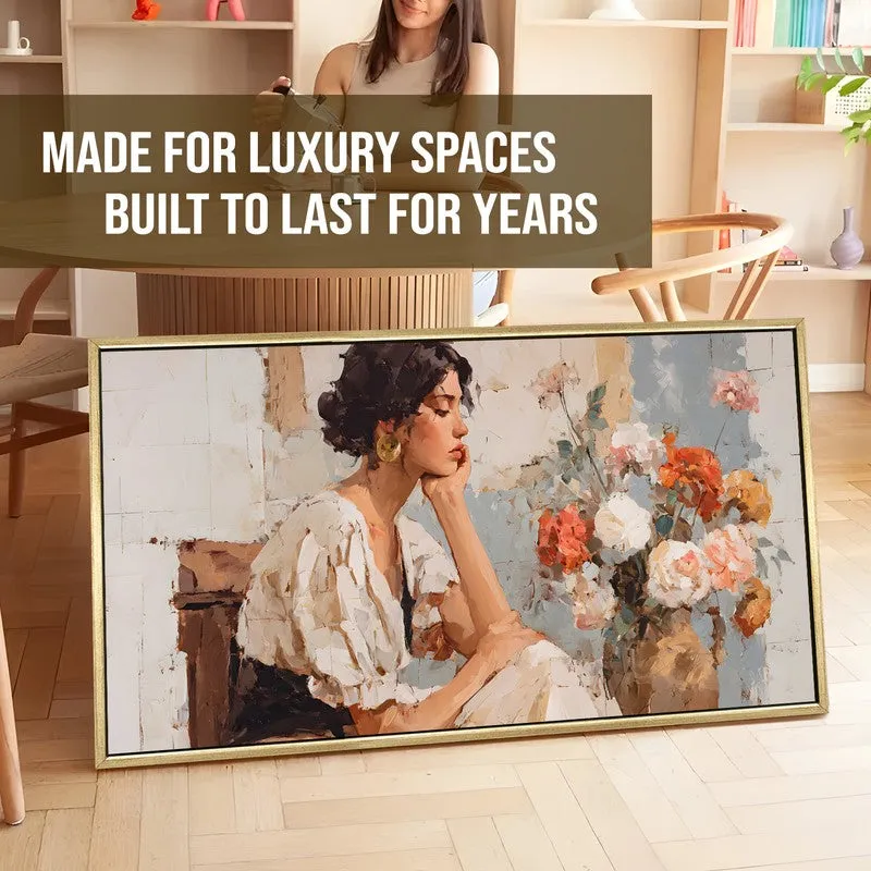 Blooming Calm Canvas Wall Painting With Frame media 5