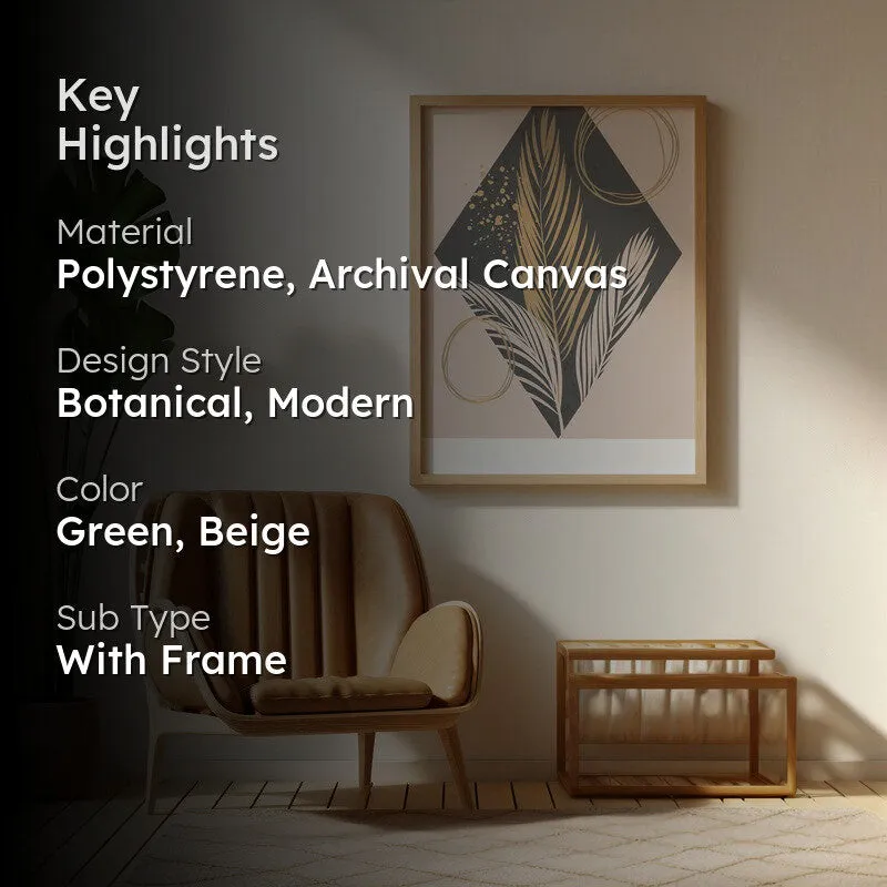 Botanic Bloomscape Archival Canvas Wall Art - Natural Brown Frame media 2