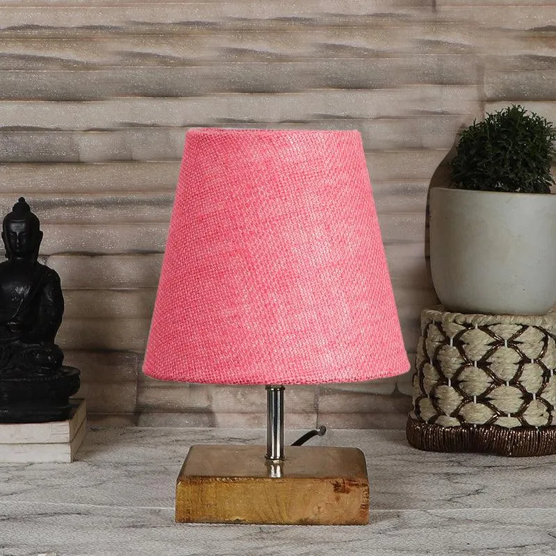 Tryda Jute Table Lamp - Pink,Brown media 3