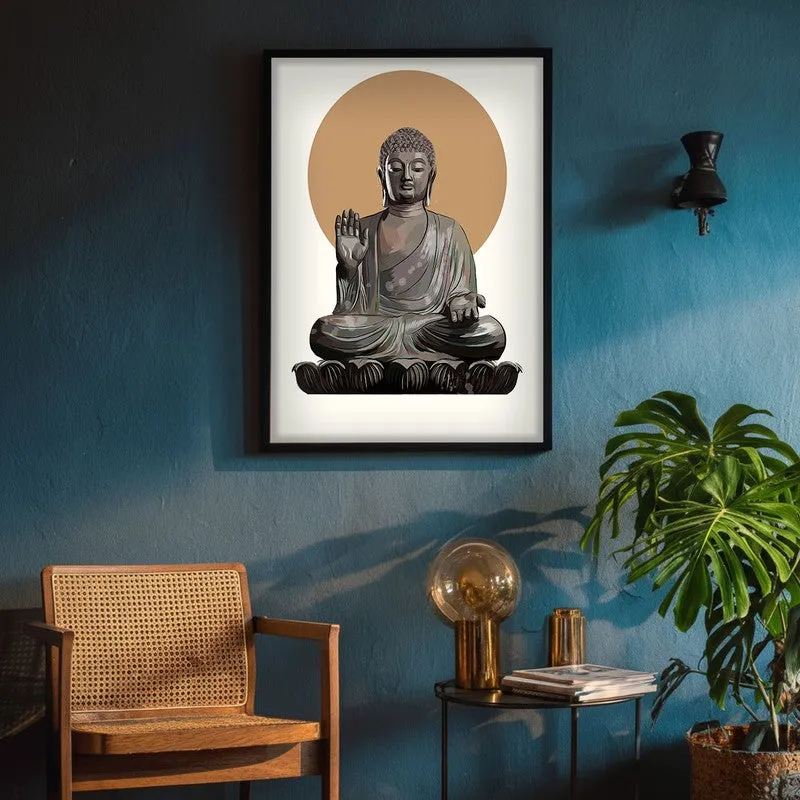 Buddha's Halo Archival Paper Wall Art With Frame media 5