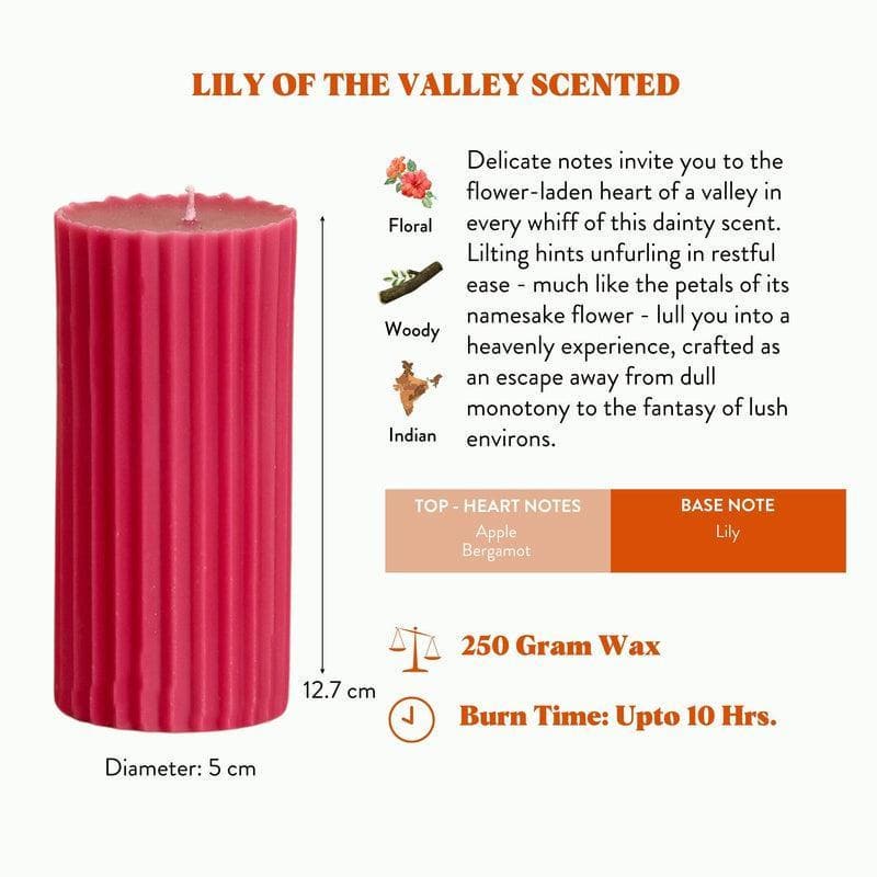 Pink Meadows Ribbed Pillar Scented Candle media 5