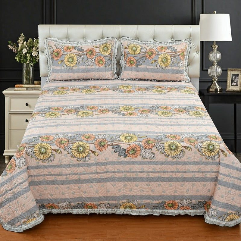 Peach Flowers Bedcovers media 3