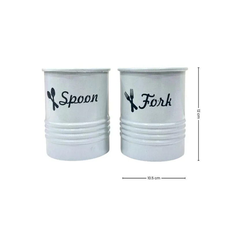 Ferrous Fun Cutlery Holder (Grey) - Set Of Two media 5