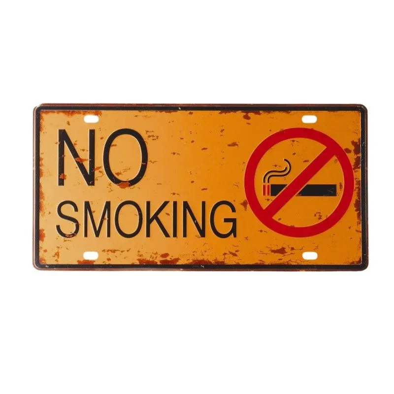 No Smoking Metal Wall Accent media 3