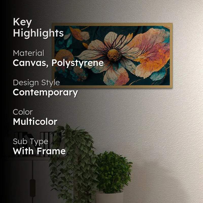 Welira Floral Wall Painting With Frame media 2
