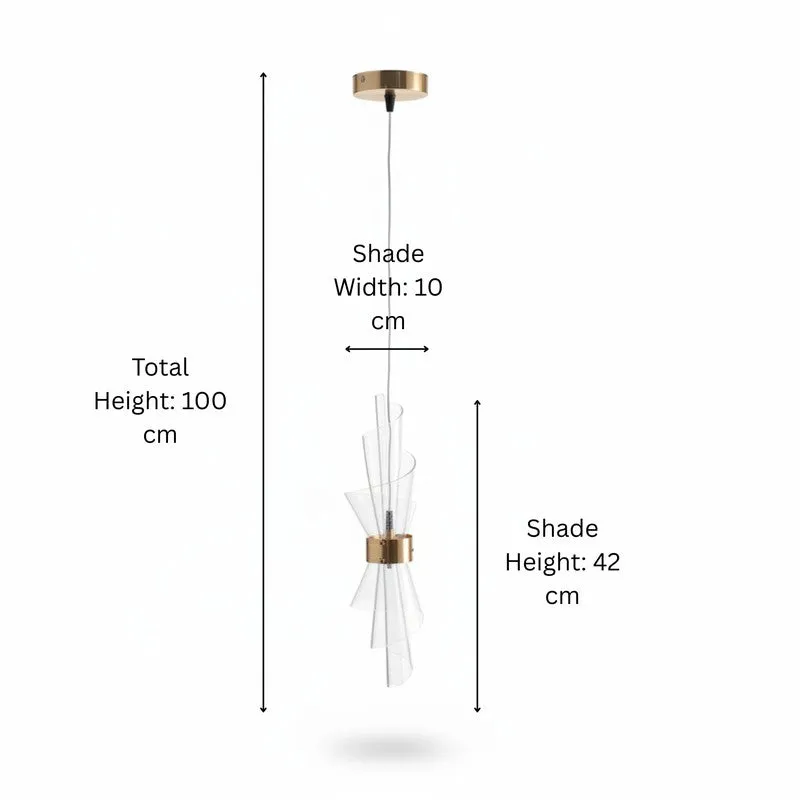 Luma Twisted Acrylic Ceiling Lamp media 7
