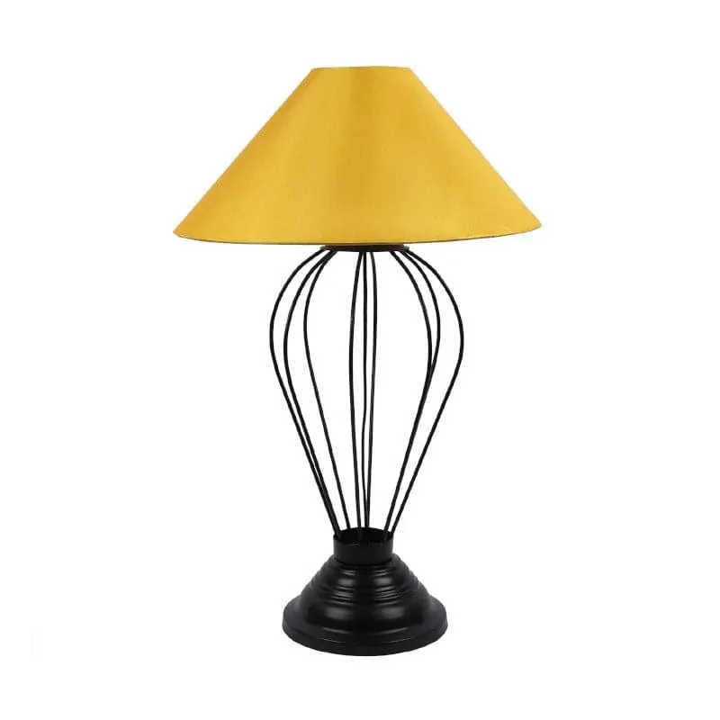 Sunglow Maximus Fabric Table Lamp - Yellow,Black media 4