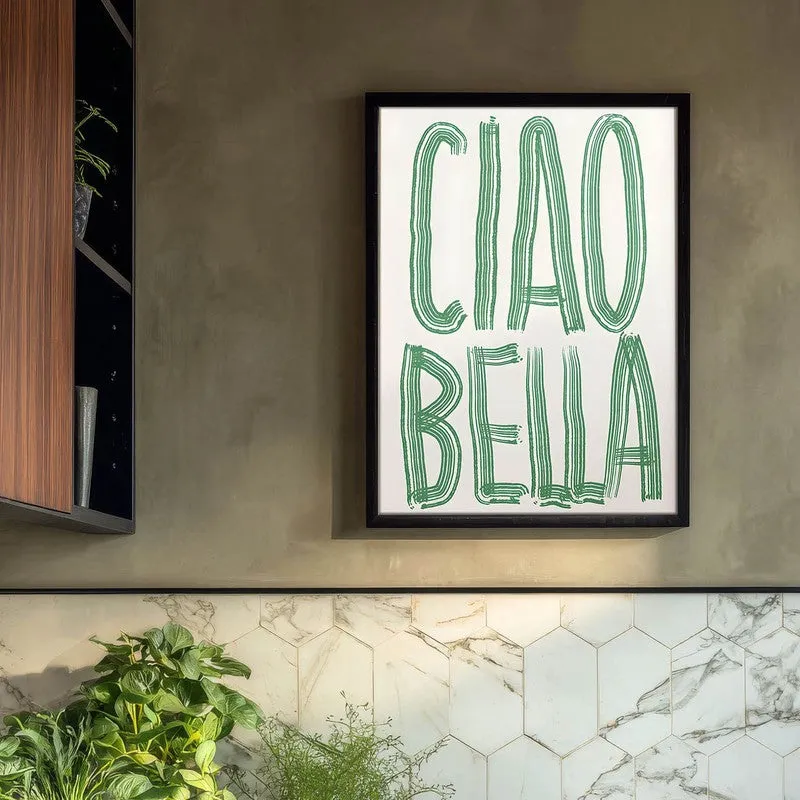Ciao Bella Archival Canvas Wall Art - Black media 3