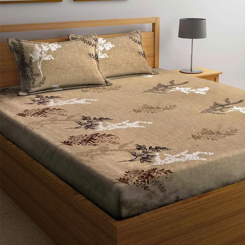 Pongo Floral PolyCotton Bedsheet - 150 GSM media 3