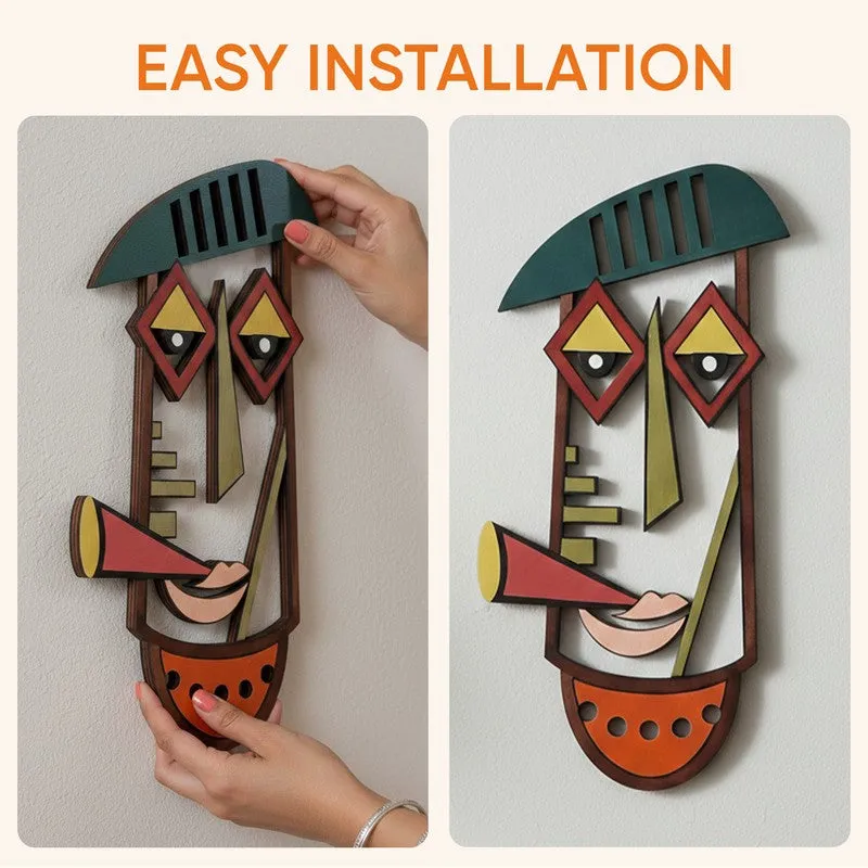 Rachel Mask Wooden Wall Accent media 6