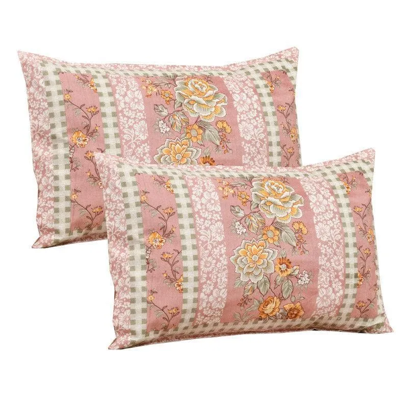 Maharani Mahal Cotton Bedsheet (Pink) - 160 TC media 5