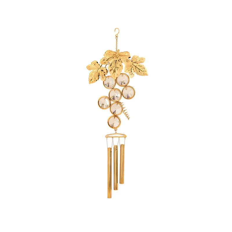 Floral Aura 24K Gold Plated Mild Steel Windchime media 4