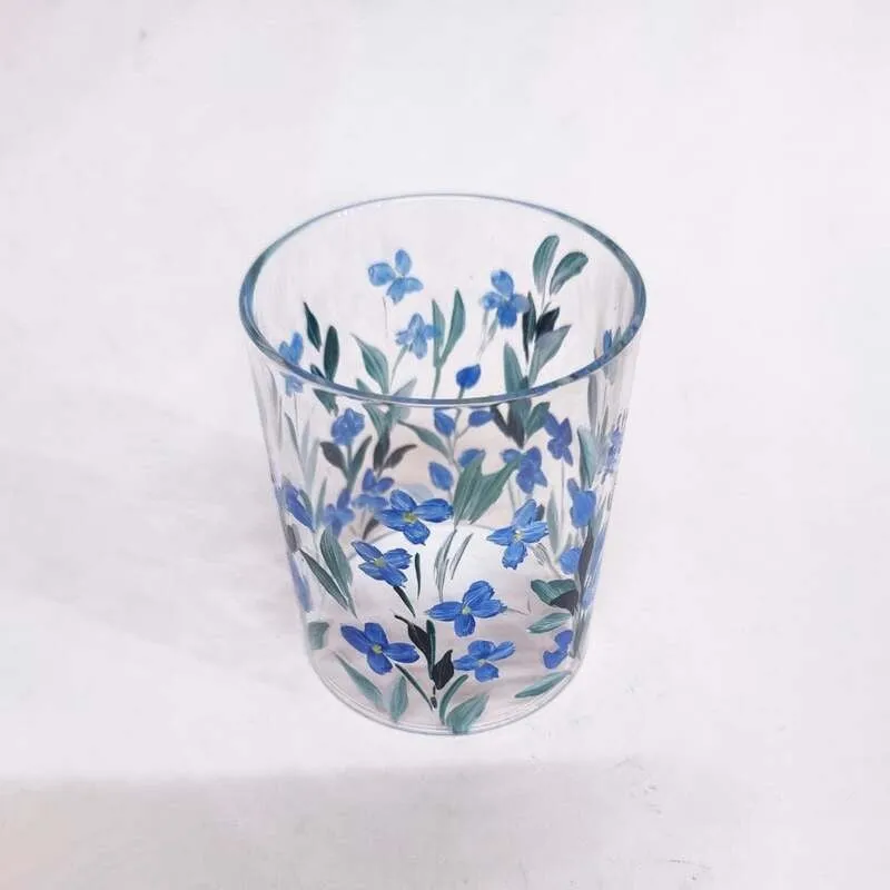 Azure Meadow Handpainted Tealight Candle Holder media 4