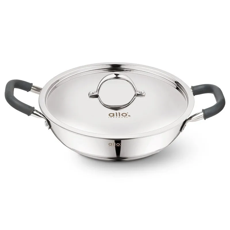 Suko Induction Safe Kadhai With Lid - 1500 mL / 8 Inches media 3