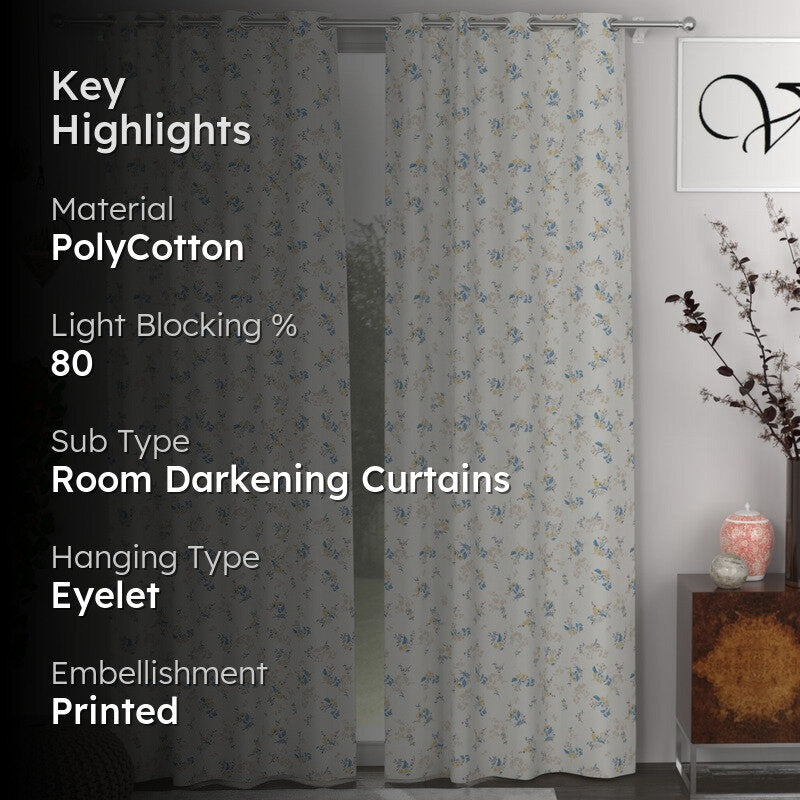 Floral Serenade Curtains - Set of Two media 2