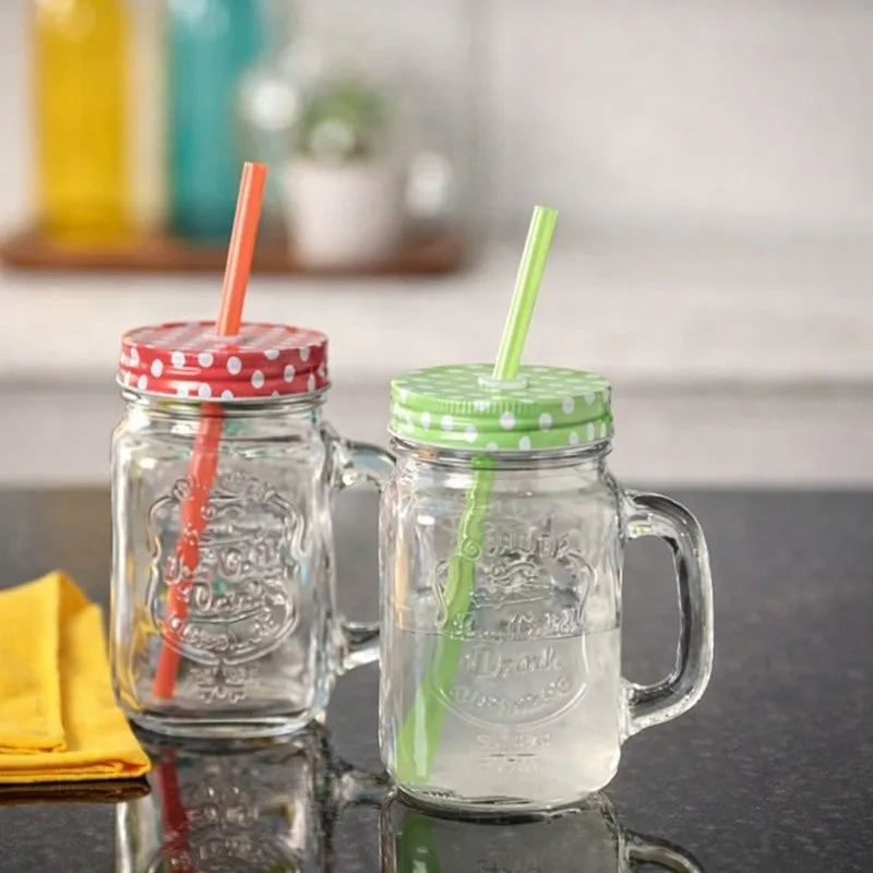 Grand Luxe Tumblers (Red,Green,450 mL Each) - Set Of Two media 3