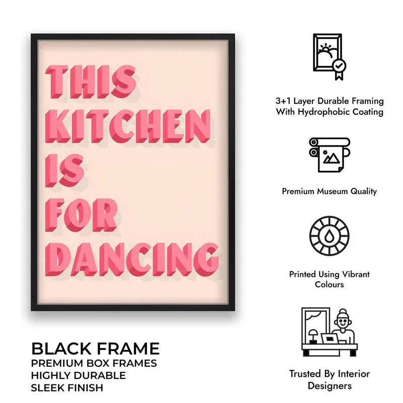 DancingKitchen Archival Canvas Wall Art - Black media 10