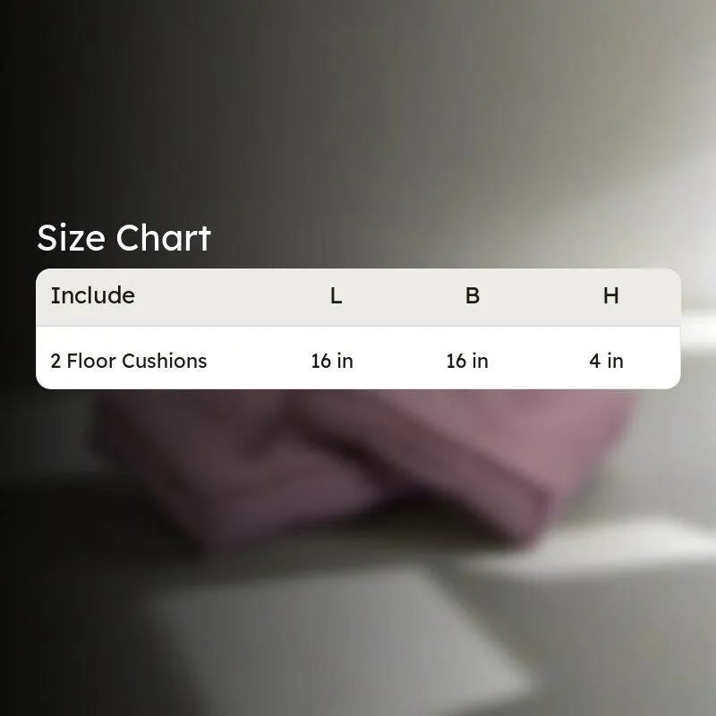 Tara Floor Cushion (Lilac Purple) - Set Of Two media 8