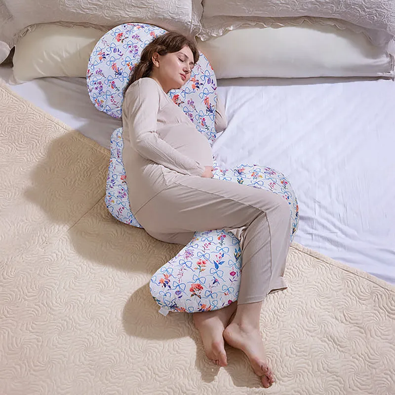 Viola Cotton L Maternity Pillow With Polyester Filling - Multicolor media 1