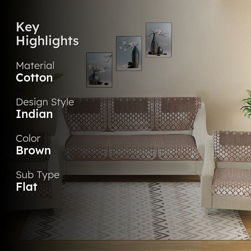 Emsy Sofa Cover - Brown media 2