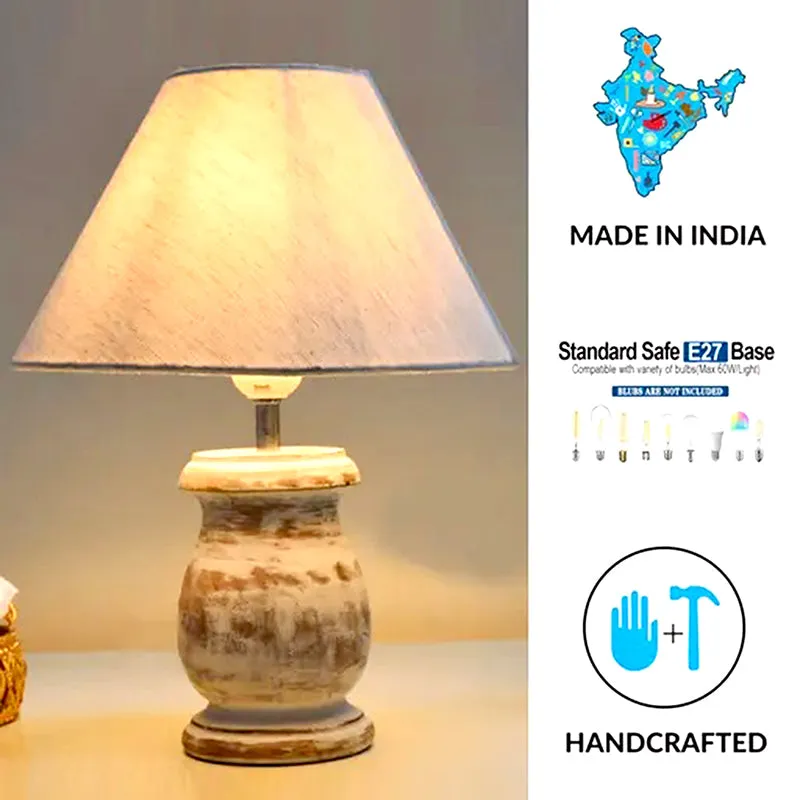 Aliora Wooden Table Lamp - White media 4