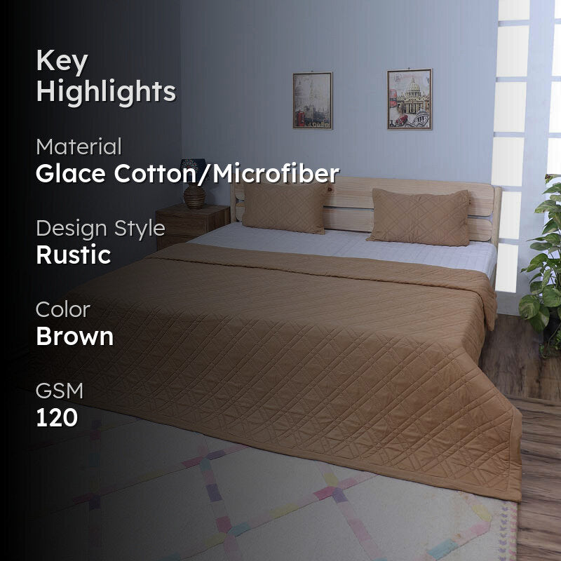 Jisha Microfiber Bedcover - Brown media 2