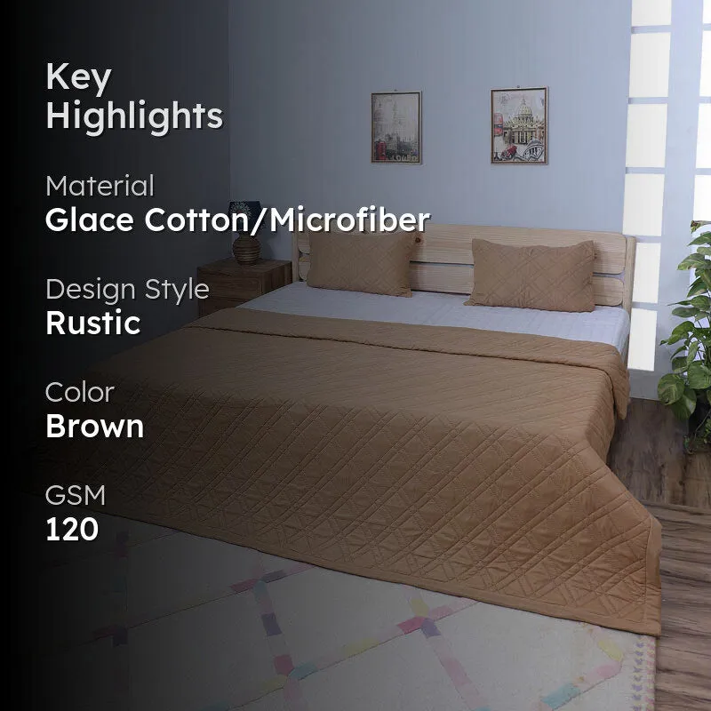 Jisha Microfiber Bedcover - Brown media 2