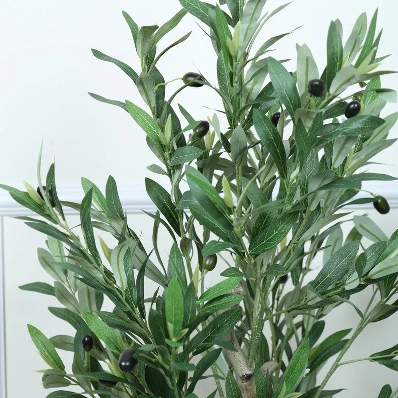 NatureTouch Artificial Floral Plant With Black Fiber Pot - 4.2 Feet media 5