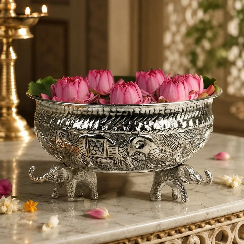 Maharaja Elephant Metal Urli media 1