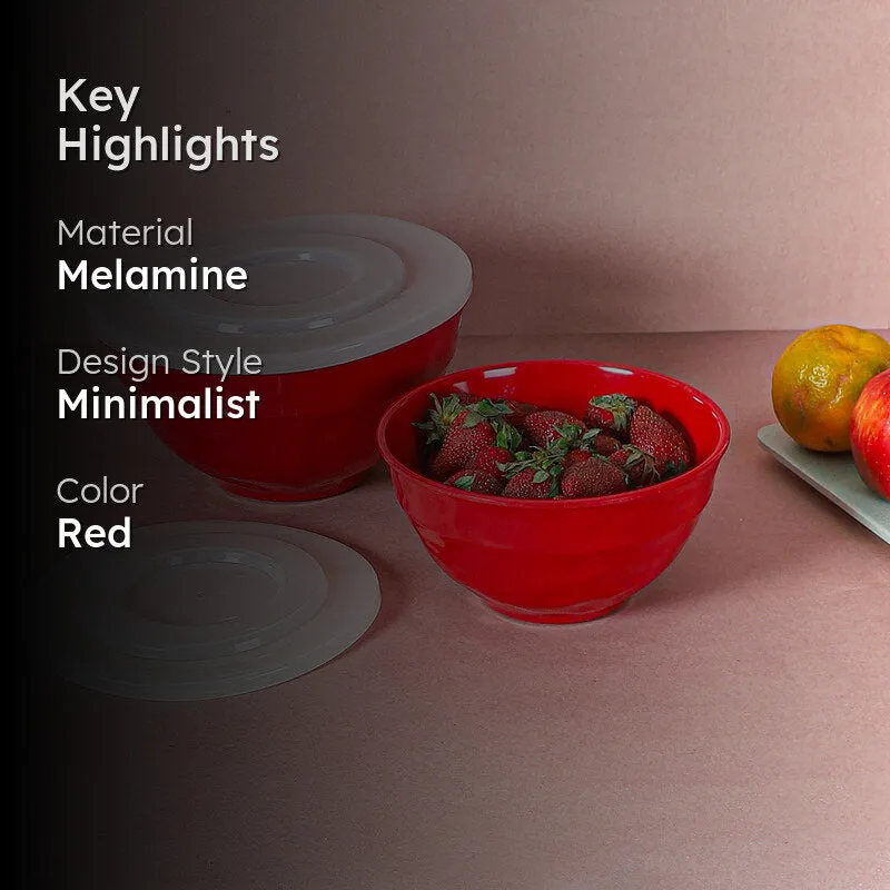Maneva Serving Bowl (Red) - Set Of Two media 2