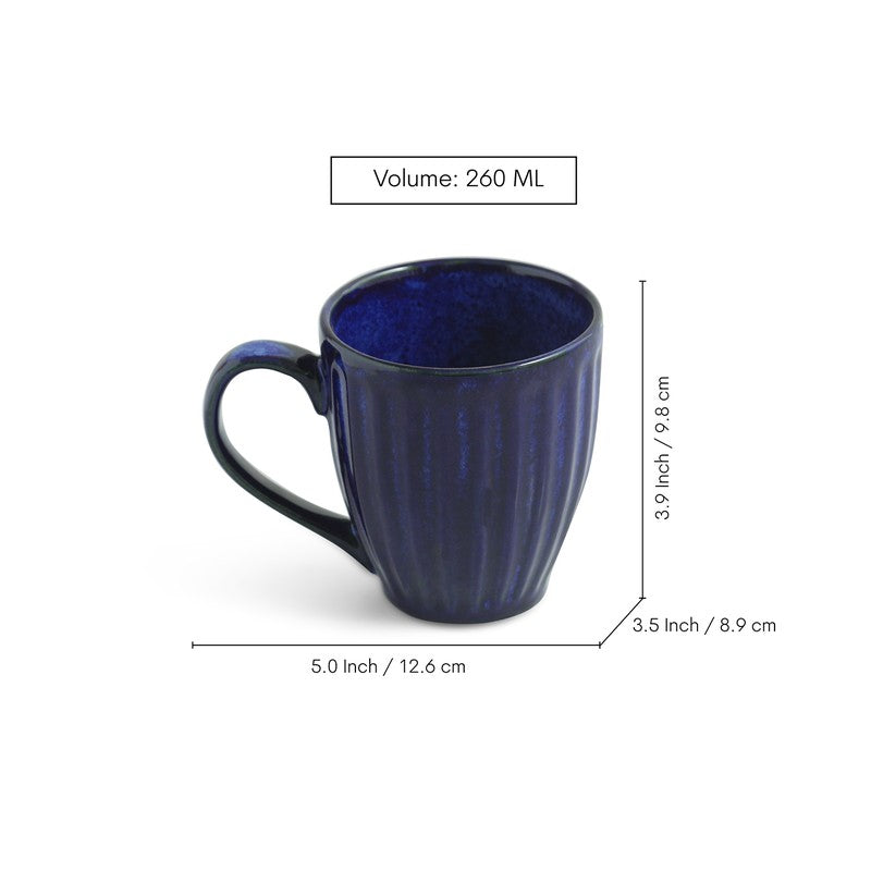 Midnight Ceramic Coffee Mug (260 mL Each) - Set Of Four media 7