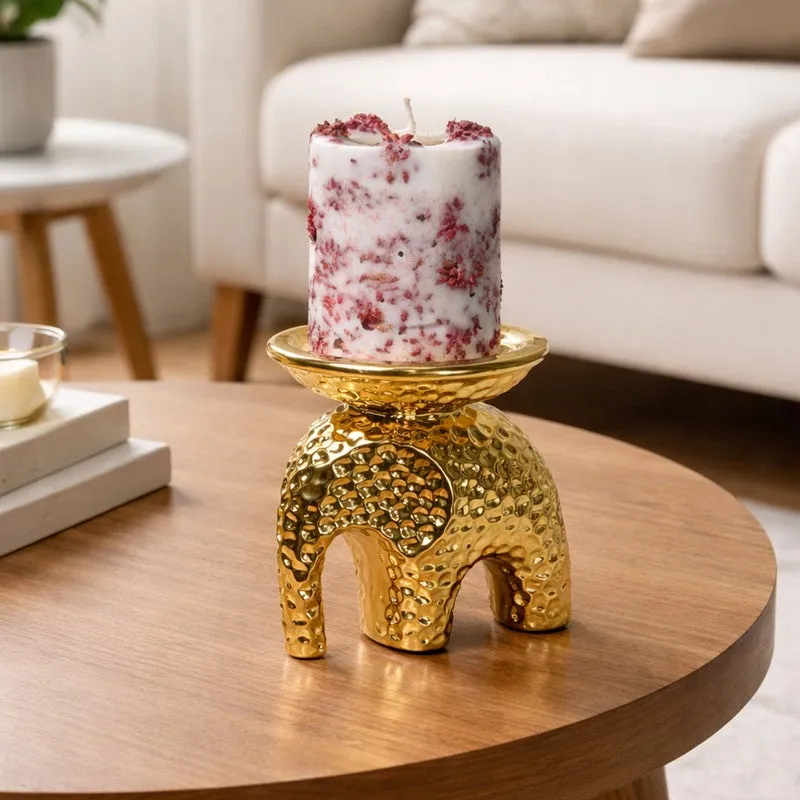 Suvarna Elephant Ceramic Candle Holder media 4