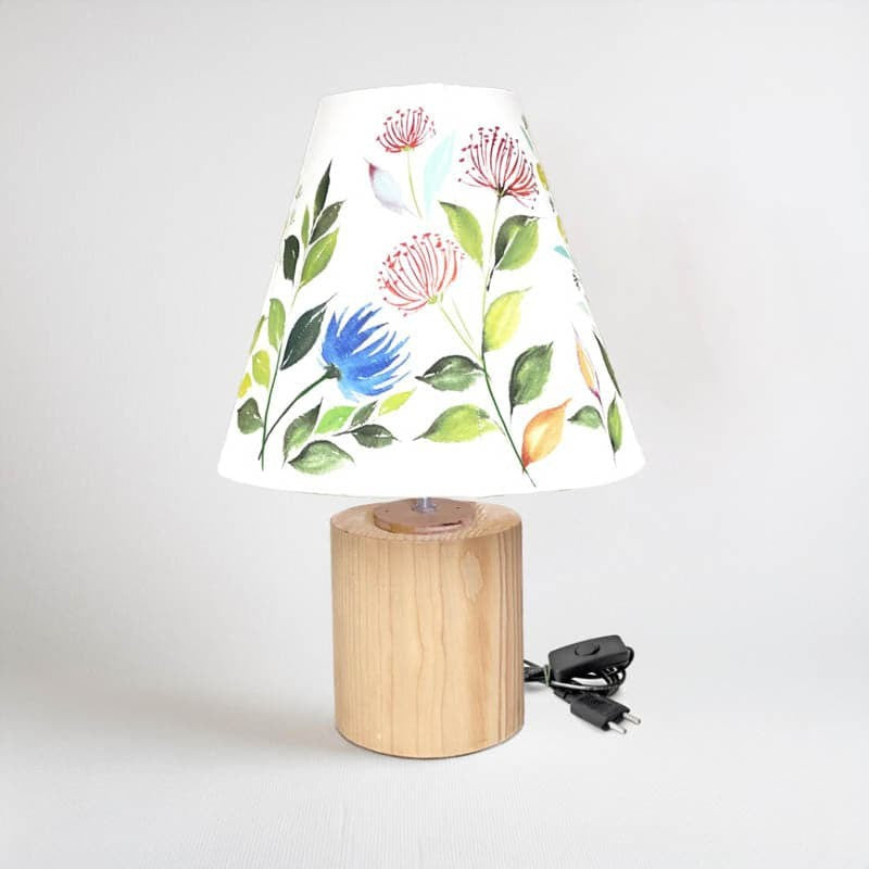 Daisy Dip Cone Handpainted LED Fabric Table Lamp - Multicolor media 5