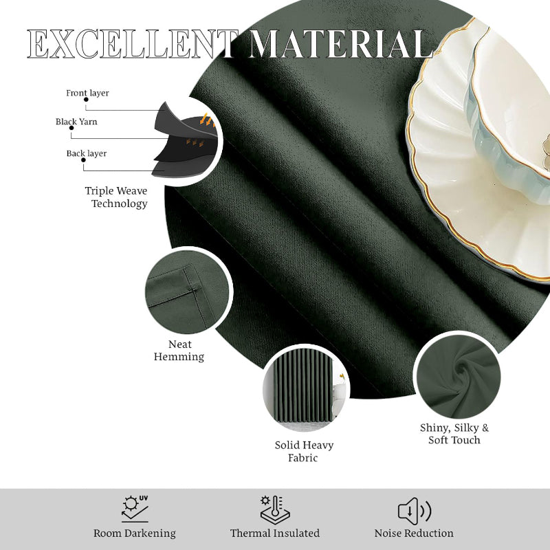 Esme Triple Pinch Pleat Short Width Curtain - Dark Grey media 5