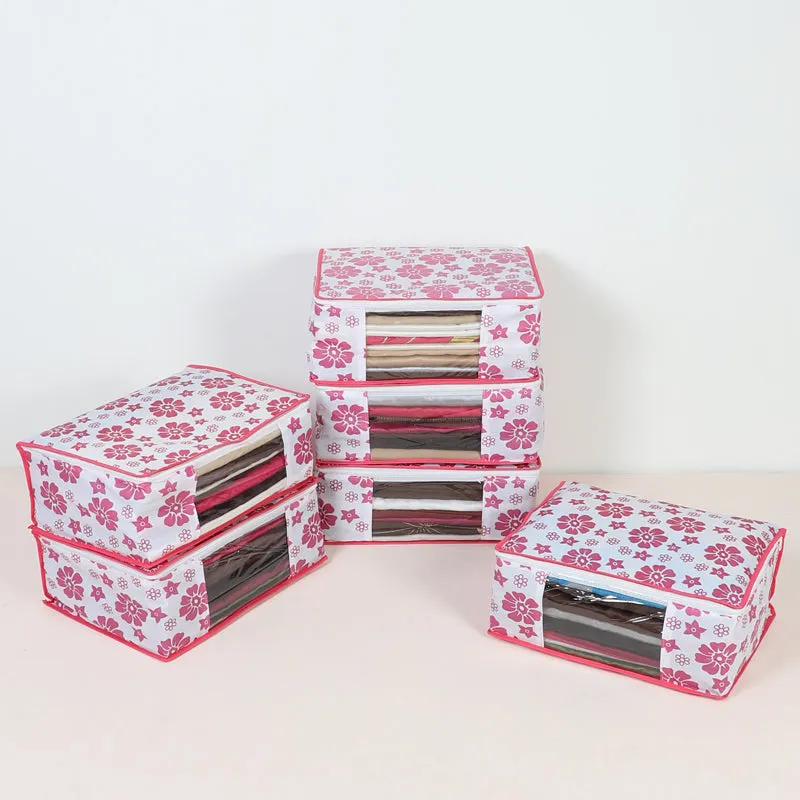 Aura Floral Saree Cover - Set Of Six media 3