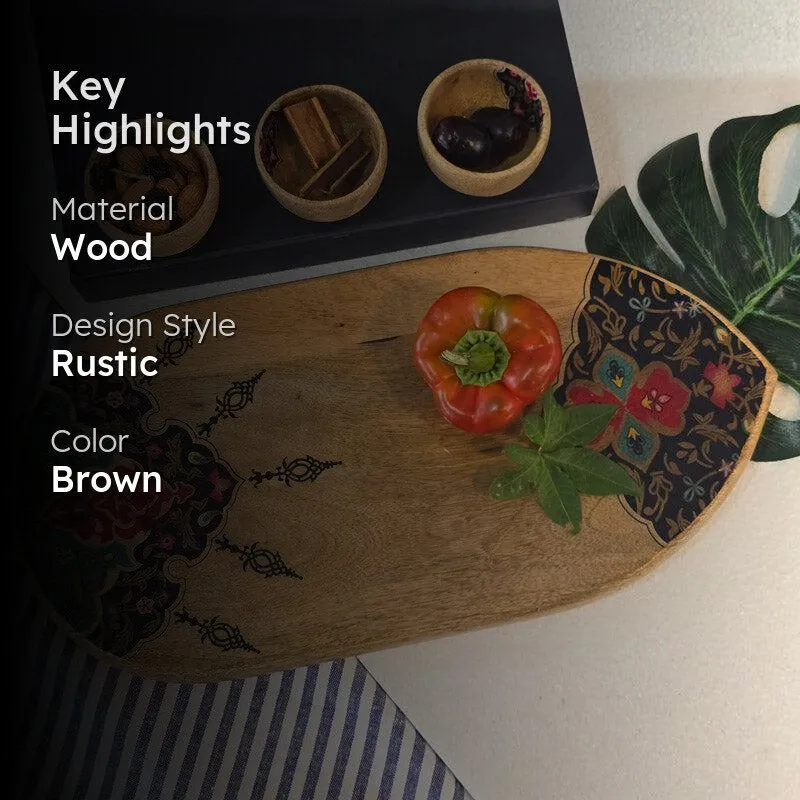 Misni Ethnic Wood Platter media 2