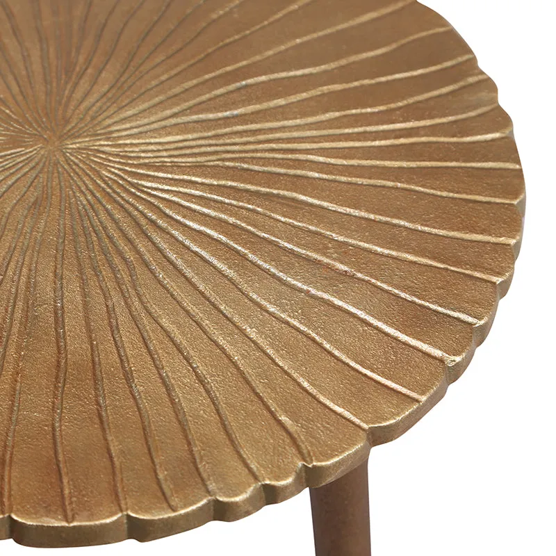 Tri Leaf Aluminium Side Table media 5