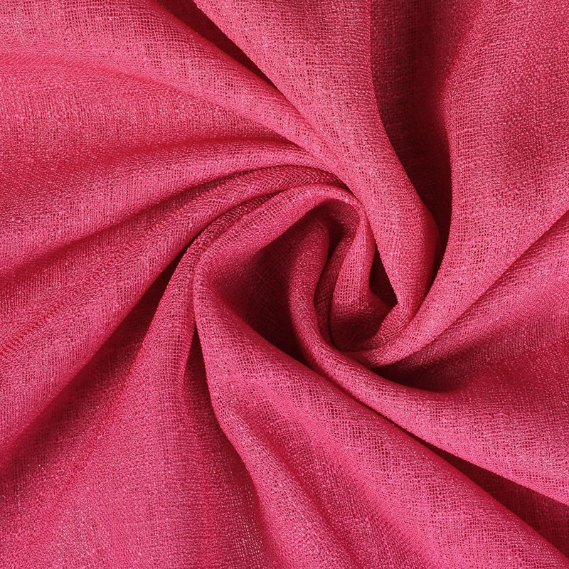 Ombria Linen Texture Sheer Curtain (Pink,Yellow) - Set Of Two media 3