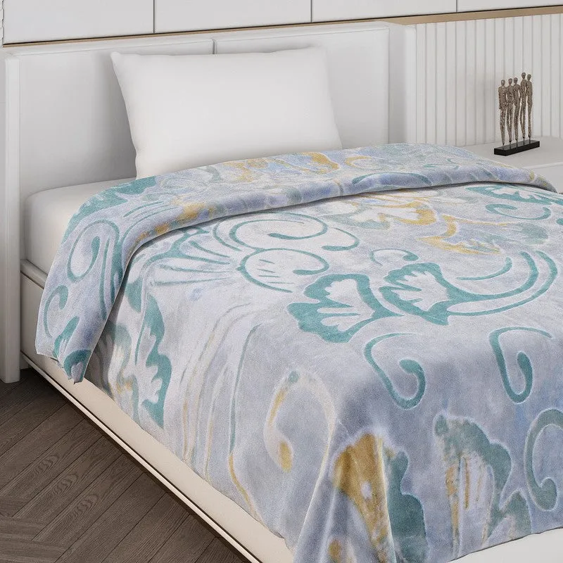 Monte Carlo Serene Swirl Blanket (Blue)- 600 GSM media 5