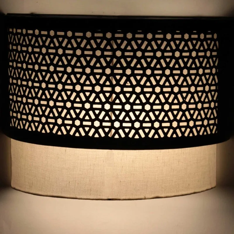 Orange Tree Oman Steel & Fabric Wall Lamp media 4