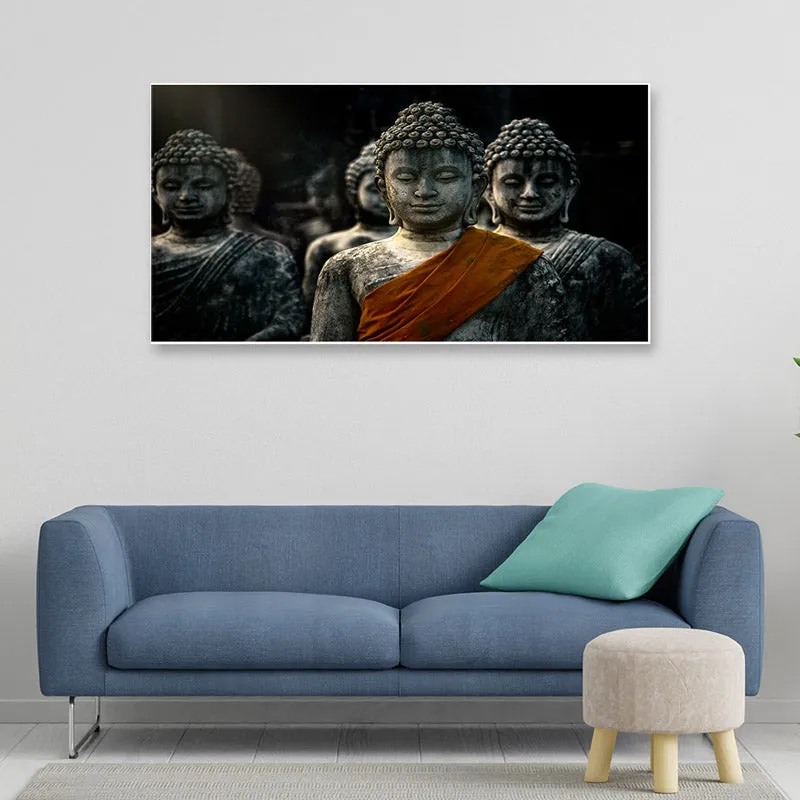 Buddha And Diciples Canvas Wall Painting media 3