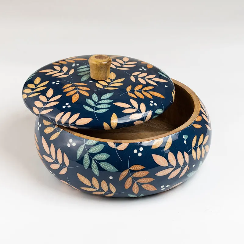 Floral Fable Mango Wood Casserole media 5