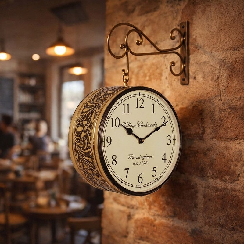 Blooming Hours Wood Wall Clock media 4